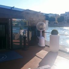 brumisateur sur un bateau de la cote d'azur