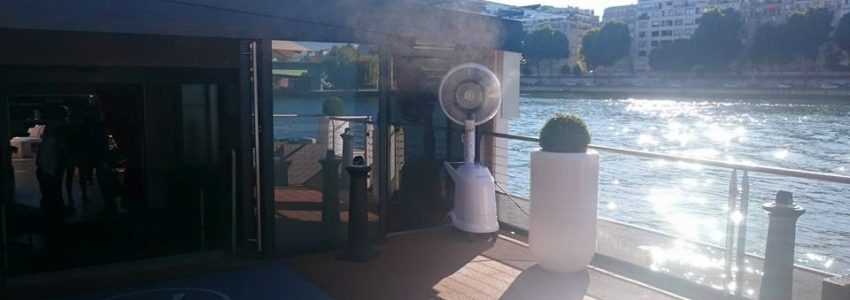 brumisateur sur un bateau de la cote d'azur